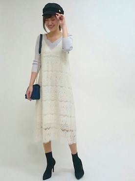 「31 Sons de mode（トランテアン　ソン　ドゥ　モード）のアイテム（帽子）」を使った、うおchanさん（レディース・162cm）の冬コーディネート
