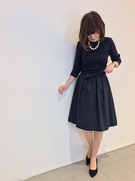 「31 Sons de mode（トランテアン　ソン　ドゥ　モード）のアイテム（アクセサリー）」を使った、うおchanさん（レディース・162cm）の秋コーディネート
