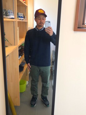 「Subciety（サブサエティ）のアイテム（帽子）」を使った、kobathebeatsさん（メンズ・165cm）の冬コーディネート