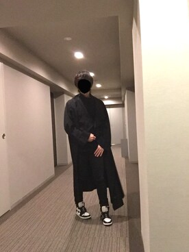 「Yohji Yamamoto（ヨウジヤマモト）のアイテム（その他アウター）」を使った、sさん（メンズ・178cm）の冬コーディネート