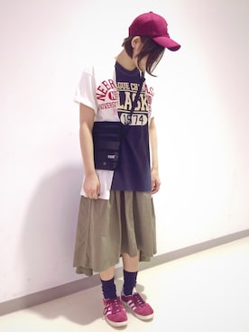 MANAさん（レディース・155cm）の春コーディネート