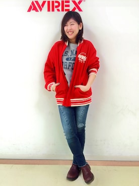 MANAさん（レディース・155cm）の冬コーディネート