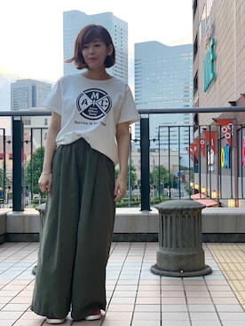 MANAさん（レディース・155cm）の夏コーディネート