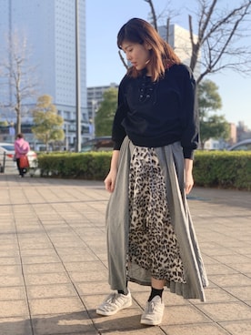 MANAさん（レディース・155cm）の冬コーディネート