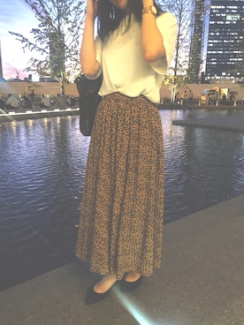 「EMODA（エモダ）のアイテム（トートバッグ）」を使った、mさん（レディース・164cm）の秋コーディネート