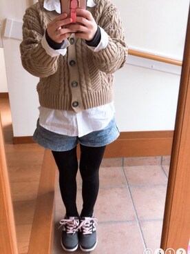 「iFace（アイフェイス）のアイテム（スマホケース/カバー、ピンク系）」を使った、airi202003さん（レディース・146cm）の春コーディネート