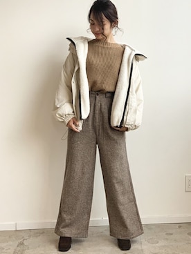 りのさん（レディース・159cm）の冬コーディネート