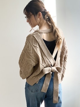 「Futier land（フューティアランド）のアイテム」を使った、りのさん（レディース・159cm）の冬コーディネート