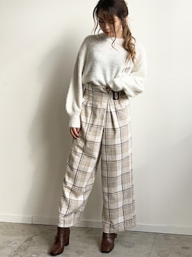 「Futier land（フューティアランド）のアイテム」を使った、りのさん（レディース・159cm）の冬コーディネート