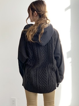 「Futier land（フューティアランド）のアイテム」を使った、りのさん（レディース・159cm）の冬コーディネート