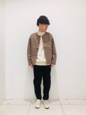 「SENSE OF PLACE by URBAN RESEARCH（センスオブプレイスバイアーバンリサーチ）のアイテム（その他アウター）」を使った、よしおさん（メンズ・174cm）の秋コーディネート