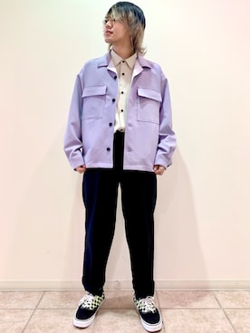 「JUNRED（ジュンレッド）のアイテム（ブルゾン）」を使った、しゅんさん（メンズ・167cm）の冬コーディネート