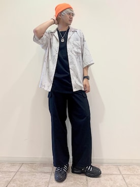 「JUNRED（ジュンレッド）のアイテム（タンクトップ）」を使った、しゅんさん（メンズ・167cm）の夏コーディネート