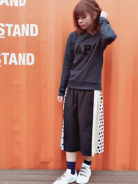 Yuko Tsyさん（レディース・161cm）の春コーディネート