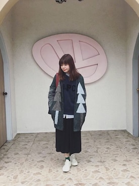 Yuko Tsyさん（レディース・161cm）の冬コーディネート