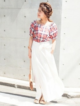 Press marieさん（レディース・154cm）の夏コーディネート