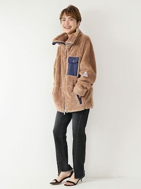 「Spick & Span（スピックアンドスパン）のアイテム（ブルゾン）」を使った、Press marieさん（レディース・154cm）の夏コーディネート