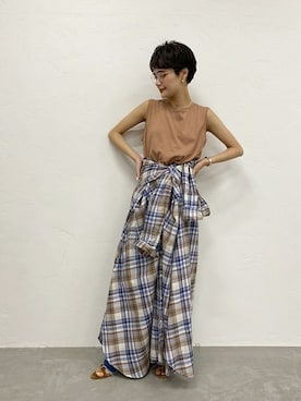 「Spick & Span（スピックアンドスパン）のアイテム（サンダル）」を使った、Press marieさん（レディース・154cm）の春コーディネート