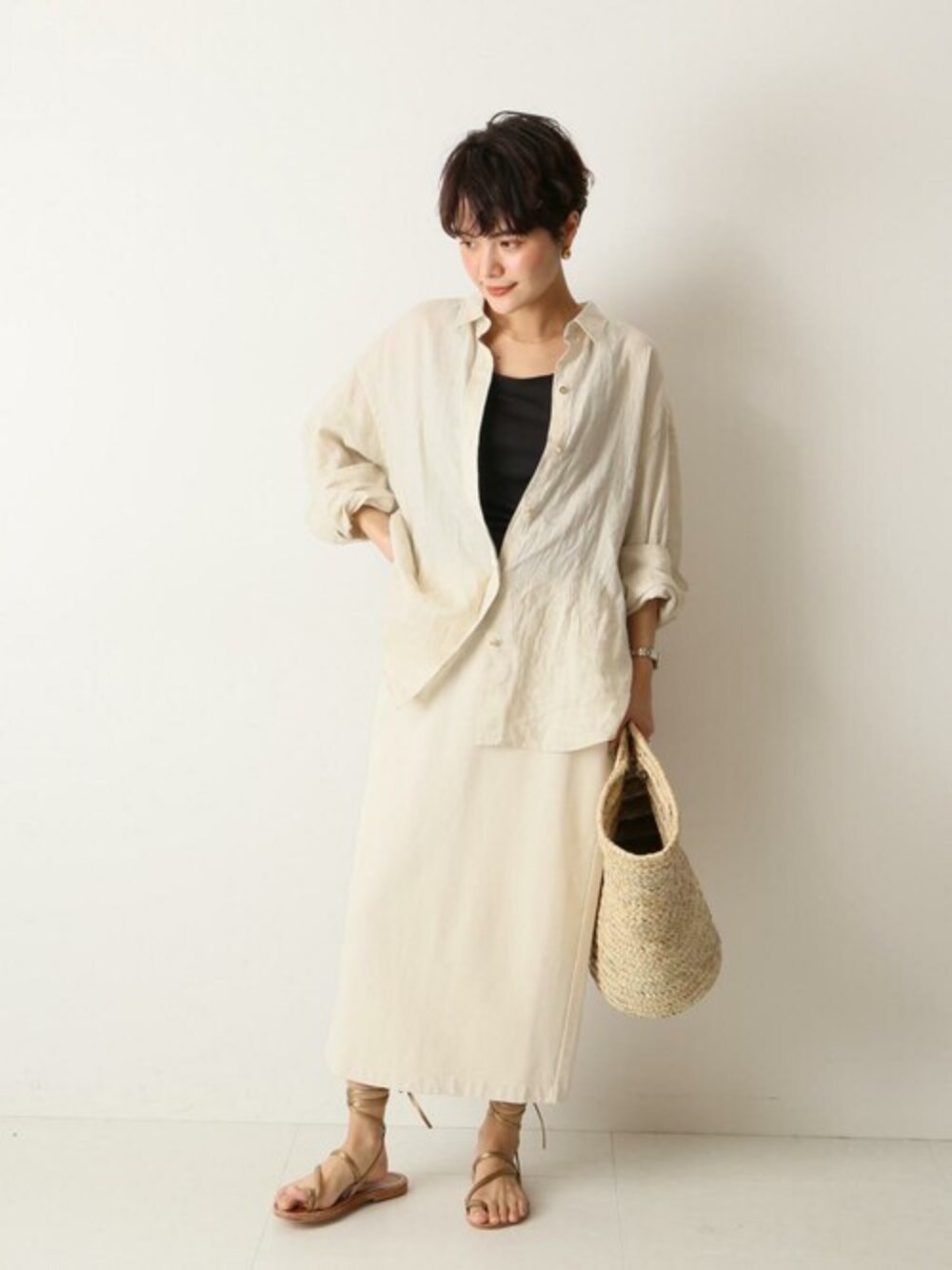 Spick & Span（スピックアンドスパン）の「リネンビックシャツ2
