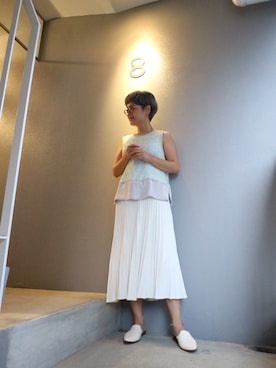 「Marilyn Moon（マリリンムーン）のアイテム」を使った、Annさん（レディース・160cm）の夏コーディネート
