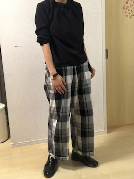 「OZOC（オゾック）のアイテム（ローファー）」を使った、miyukitanoさん（レディース・162cm）の夏コーディネート