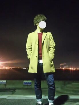 「G-STAR（ジースター）の3301 Slim（デニムパンツ）」を使った、なおやさん（メンズ・171cm）の秋コーディネート