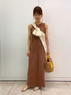 「cache cache（カシュ カシュ）のアイテム」を使った、kameさん（レディース・159cm）の夏コーディネート