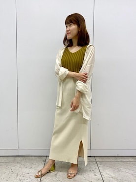 「アイテム（その他シューズ）」を使った、kameさん（レディース・159cm）の夏コーディネート