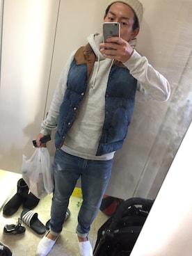 「エスパドリーユ」｜Pontaさん（メンズ・174cm）の冬コーディネート