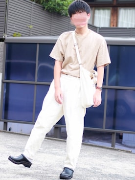 ソックス 靴下を使った 白パンツ のメンズ人気ファッションコーディネート Wear