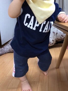 「Carter's（カーターズ）のアイテム（トップス）」を使った、Fee®︎さん（キッズ・80cm）の秋コーディネート