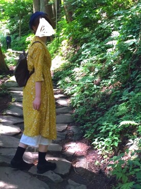 ワンピース ドレスを使った 山ガール の人気ファッションコーディネート Wear