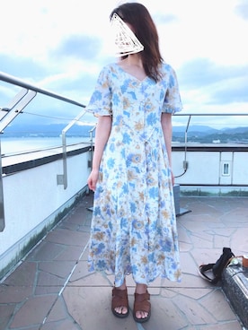 「Supreme.La.La.（シュープリームララ）のアイテム（ワンピース/ドレス）」を使った、natsuさん（レディース・160cm）の秋コーディネート