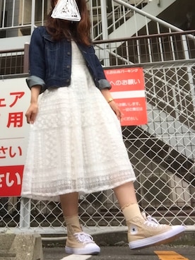 「Supreme.La.La.（シュープリームララ）のアイテム（ワンピース/ドレス）」を使った、natsuさん（レディース・160cm）の秋コーディネート