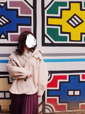 「SPIGA（スピーガ）のアイテム（その他アウター）」を使った、natsuさん（レディース・160cm）の冬コーディネート