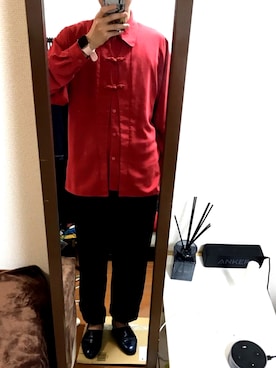 「アイテム（スリッポン）」を使った、KOKIさん（メンズ・167cm・20代）の春コーディネート