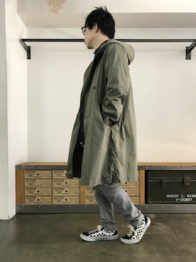 「BEDWIN & THE HEARTBREAKERS」｜「アイテム（ダウンジャケット/コート）」を使った、JIMAさん（メンズ・170cm）の冬コーディネート