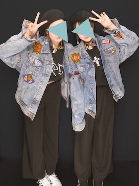 「LIVE」｜「アイテム（ハンチング/ベレー帽）」を使った、saaaさん（レディース・162cm）の冬コーディネート