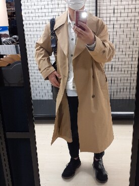 Uniqlo ユニクロ のトレンチコートを使ったメンズ人気ファッションコーディネート Wear
