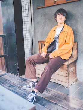 竹下旬一郎さん(メンズ・172cm)の秋コーディネート