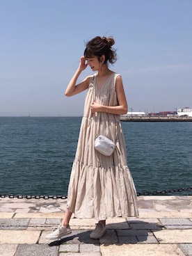 Titivate ティティベイト の ﾃｨｱｰﾄﾞﾉｰｽﾘｰﾌﾞﾘﾗｯｸｽﾜﾝﾋﾟｰｽ ワンピース Wear