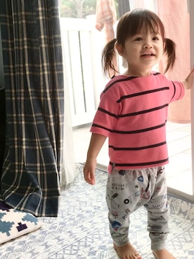 「ボーター」｜たまきさん（キッズ・80cm）の秋コーディネート