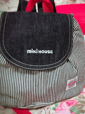 「MIKI HOUSE（ミキハウス）のアイテム（バッグ）」を使った、Runさん（キッズ・80cm）の冬コーディネート