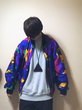 「ピカソブルゾン」｜ゐさん（メンズ・165cm）の冬コーディネート
