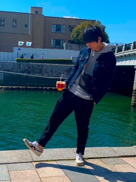 きょさん(メンズ・177cm)の春コーディネート