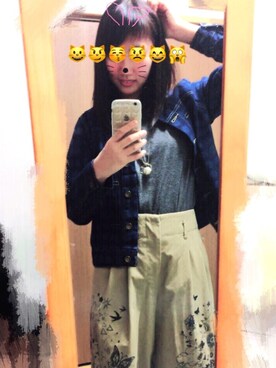 「DHOLIC（ディーホリック）のアイテム（その他）」を使った、rideruさん（レディース・159cm）の冬コーディネート