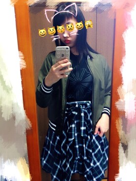 「DHOLIC（ディーホリック）のアイテム（その他）」を使った、rideruさん（レディース・159cm）の春コーディネート