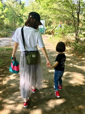 「PAGEBOY（ページボーイ）のアイテム」を使った、momoさん（キッズ・100cm）の春コーディネート