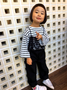 momoさん（キッズ・100cm）の春コーディネート