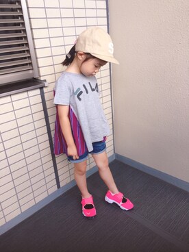 momoさん（キッズ・110cm）の秋コーディネート